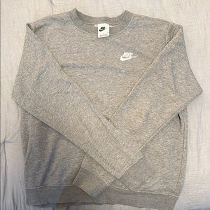 Nike Men's Heather Gray Crewneck Sweater